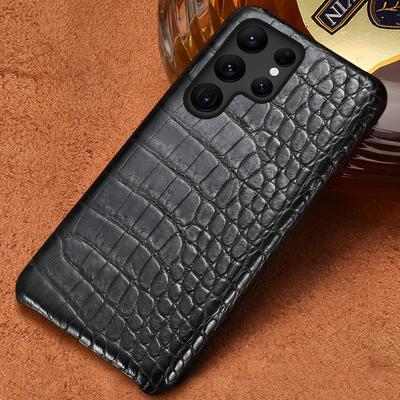 100% подлинный чехол из крокодиловой кожи для телефона Samsung Galaxy S25 S22 S21 S24 Ultra S23 Plus S25Ultra A55 5G роскошная задняя крышка