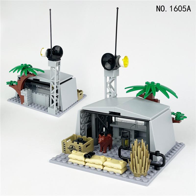 Конструктор MOC City Военная сторожевая башня Строительные кубики Полевой командный пункт Блоки Игрушки, идеально подходящие для детей Мальчиков Рождественский Подарок на День Рождения
