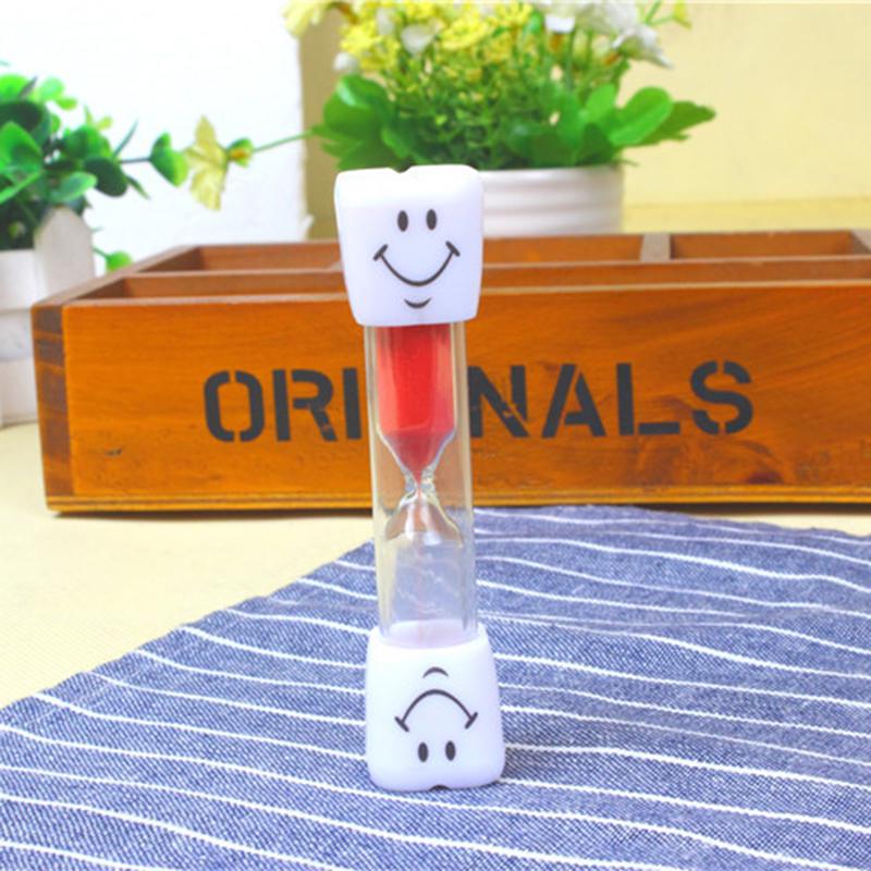 Креативные детские зубы с героями мультфильмов, разноцветные 3-минутные песочные часы, песочные часы, таймер со смайликом, маленький подарок