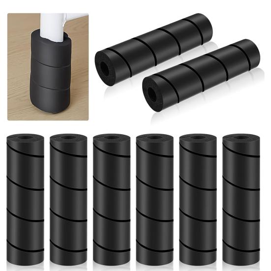 4 шт. Спиральные протекторы для ножек мебели, Нескользящие, для защиты пола, Защита от столкновений, Многоразовые, Универсальные, Снижающие шум, Защитные для ножек кровати, дивана, стула, стола