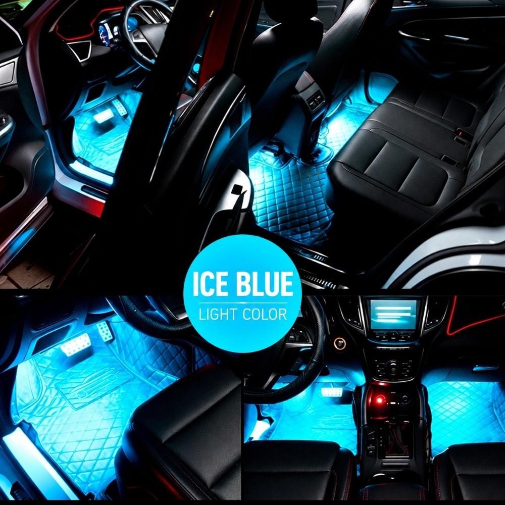 RGB Car LED Footwell Lights USB Powered Car Interior LED Lights Car Floor Decor