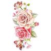 Women's Body Art Waterproof Peony Flower Arm Leg Back Temporary Tattoo Sticker