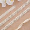 SESTHFAR Pearls Wedding Belt Handmade Crystal Bridal Sash Simple Silver Rhinestones Bridal Belt Sash For Wedding Dresses
