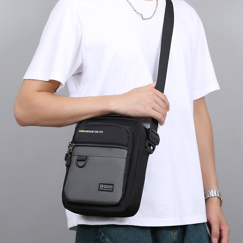 Мужская наплечная сумка Новая повседневная мужская сумка Водонепроницаемая уличная многофункциональная сумка через плечо CLE
