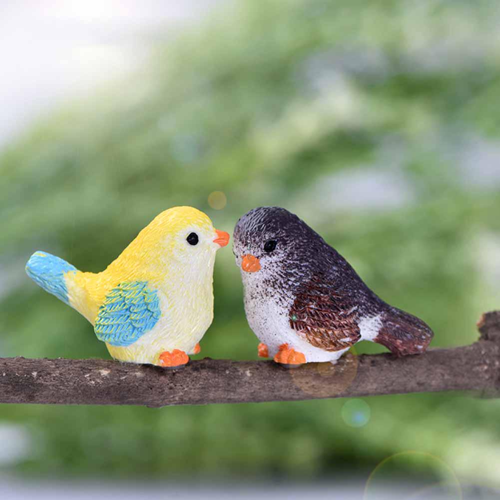 Bird Animal Mini Figurine Cute Simulation Model DIY Landscape Garden Ornament