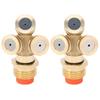 2PCS G1/2 High Pressure Spray Sprinkler 3 Hole Irrigation Nozzle Head with Filter Mesh for Garden