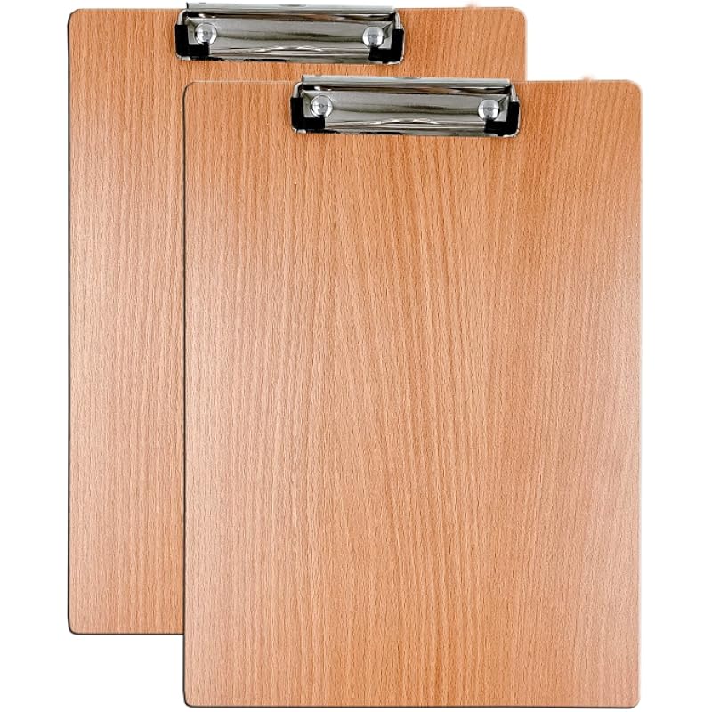 Eduway Exam Board Wooden/Writing/Clipboard Lightweight MDF | Heavy Duty Clip for Office, School, Home, College, Shop -