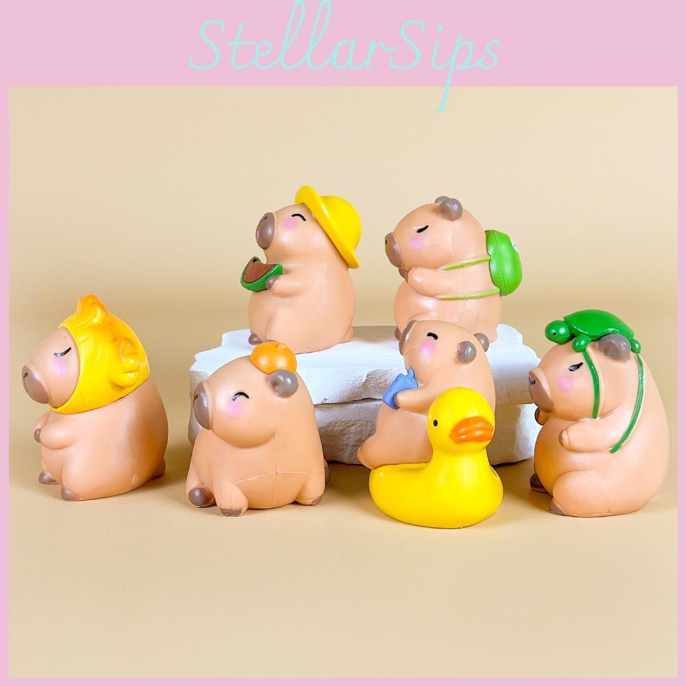 Capybara Pvc Collectible Model With Mood Variants For Anime Enthusiasts And Home Decor
