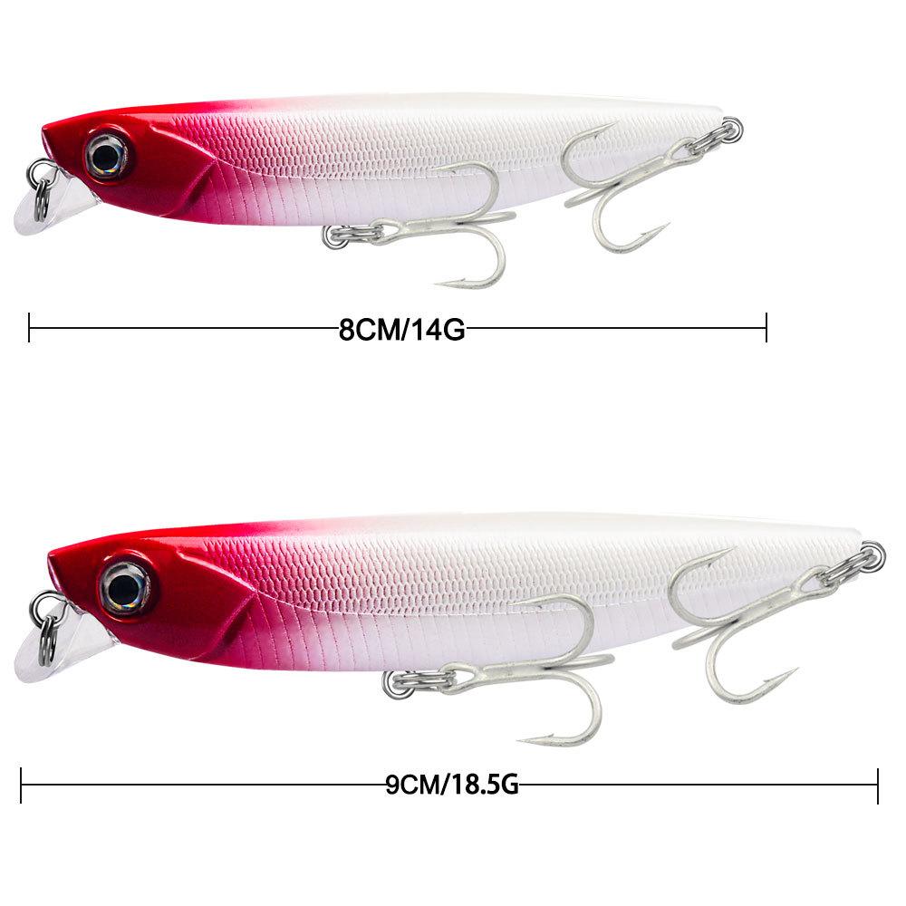 Новая биомиметическая приманка для рыбы Luya, погружная приманка для рыбы Мино, приманка для рыбалки на открытом воздухе, 8 см/9 см, специальный крючок для рыбы через рот