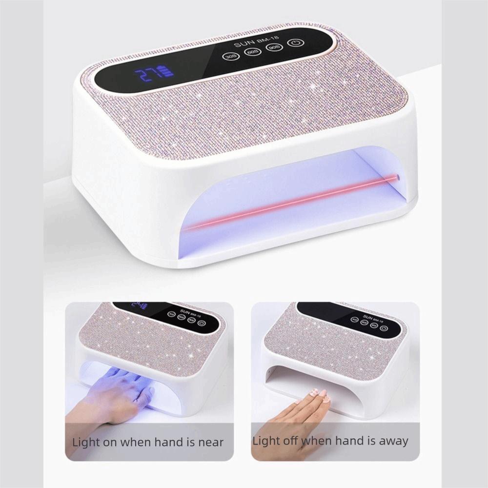Rechargeable UV LED Nail Light Portable Cordless UV Light Nail Art Dryer UV Nail Lamp  Home Use