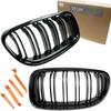 Nerki Grill Atrapa Czarny Połysk Do Bmw E90 E91Lifting 2008-2013