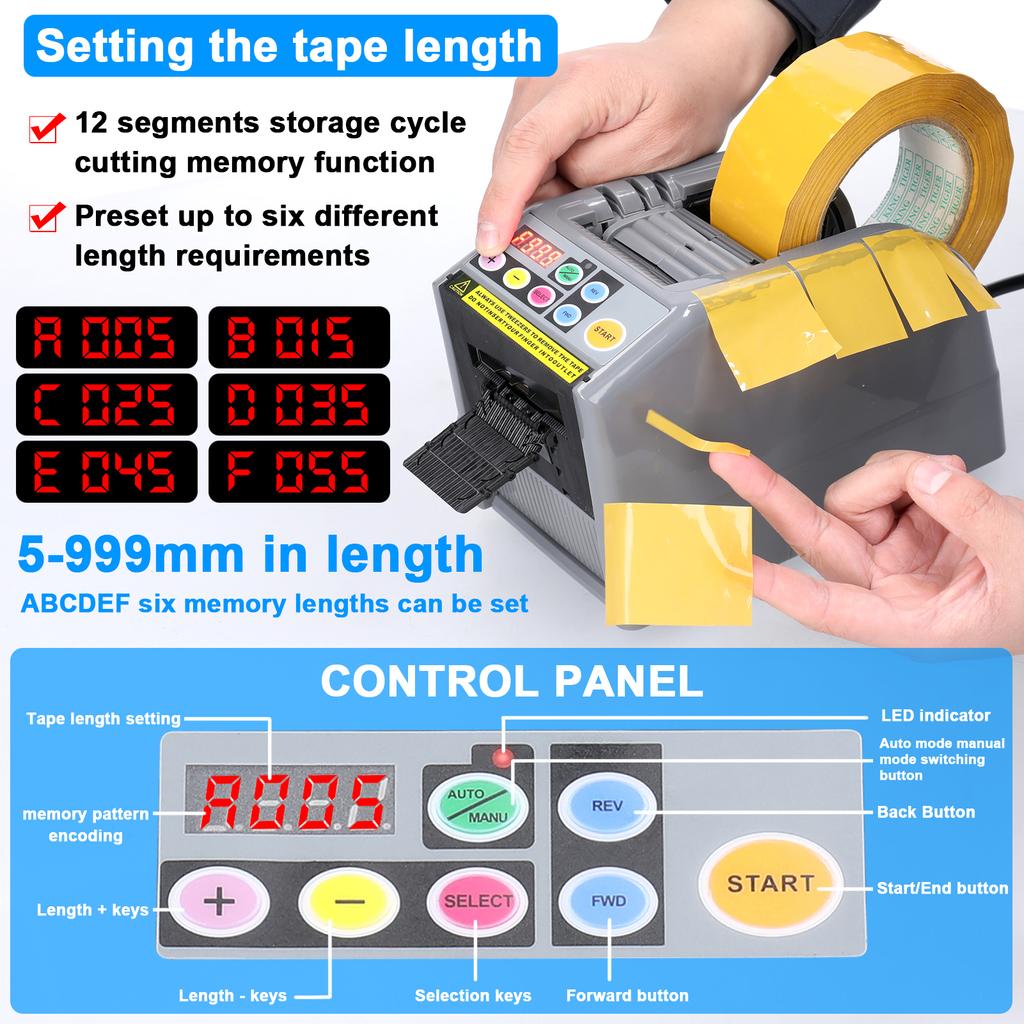 Машина для резки ленты шириной 6-60 мм и длиной 5-999 мм Автоматическая машина для резки защитной пленки