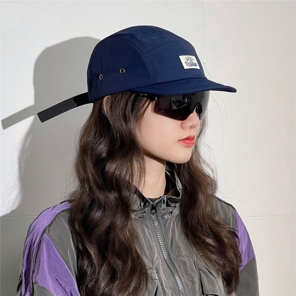 Adjustable Short Brim Baseball Cap Japanese Snapback Cap Breathable Women Sun Hat  Men/women
