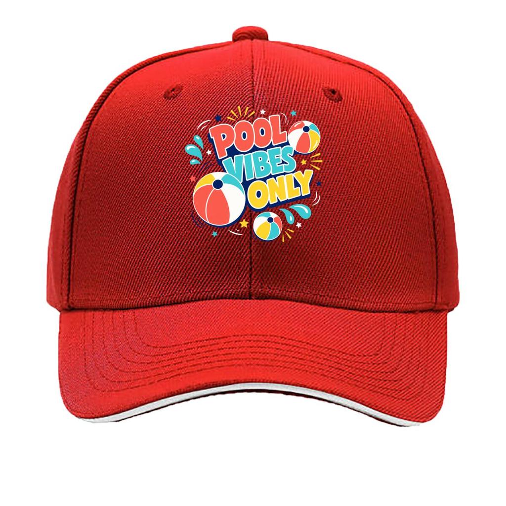 Playful Summer Beach Ball Duo Graphi Sandwich Baseball Cap Sun Cap Outdoor Workouts Hat