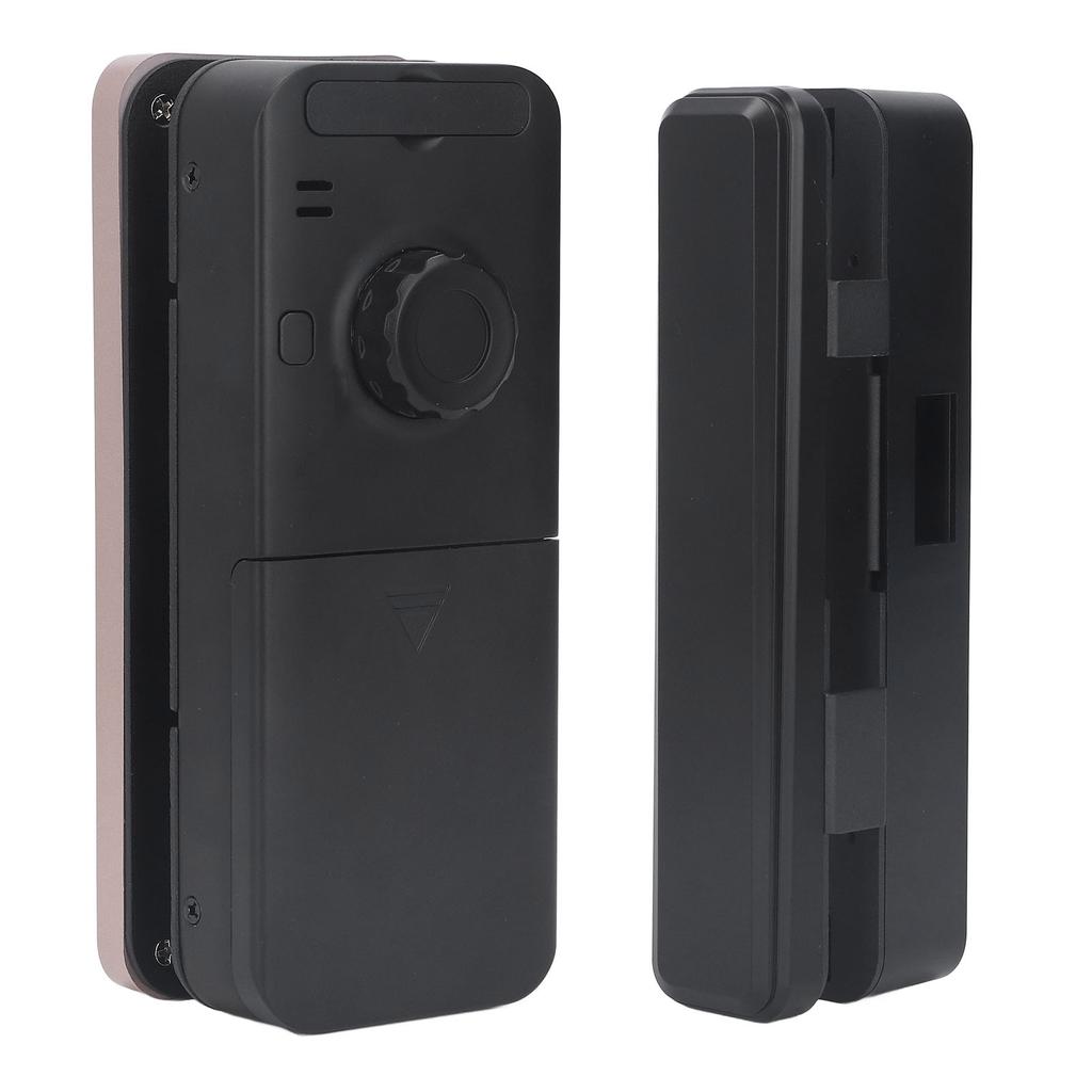 Electronic Smart Glass Door Lock Fingerprint Password Keyless Entry Door Lock Emergency Power