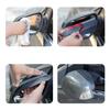 2Pcs Car Rear View Mirror Rain Shield Cover Mirror Rain Guard Carbon Fiber Style