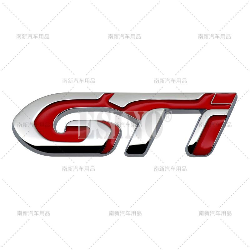 Car Styling GT 3D Adhesive Metal Chrome Zinc Alloy Emblem BXGSD3 Car Body Fender Badge for Peugeot GT RCZ 308 508 3008 5008