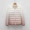 Women's Clothing Autumn and Winter New 90-down Light and Thin Down Jacket Women's Women's Stand-up Collar Gradual Change Color Contrasting Coat