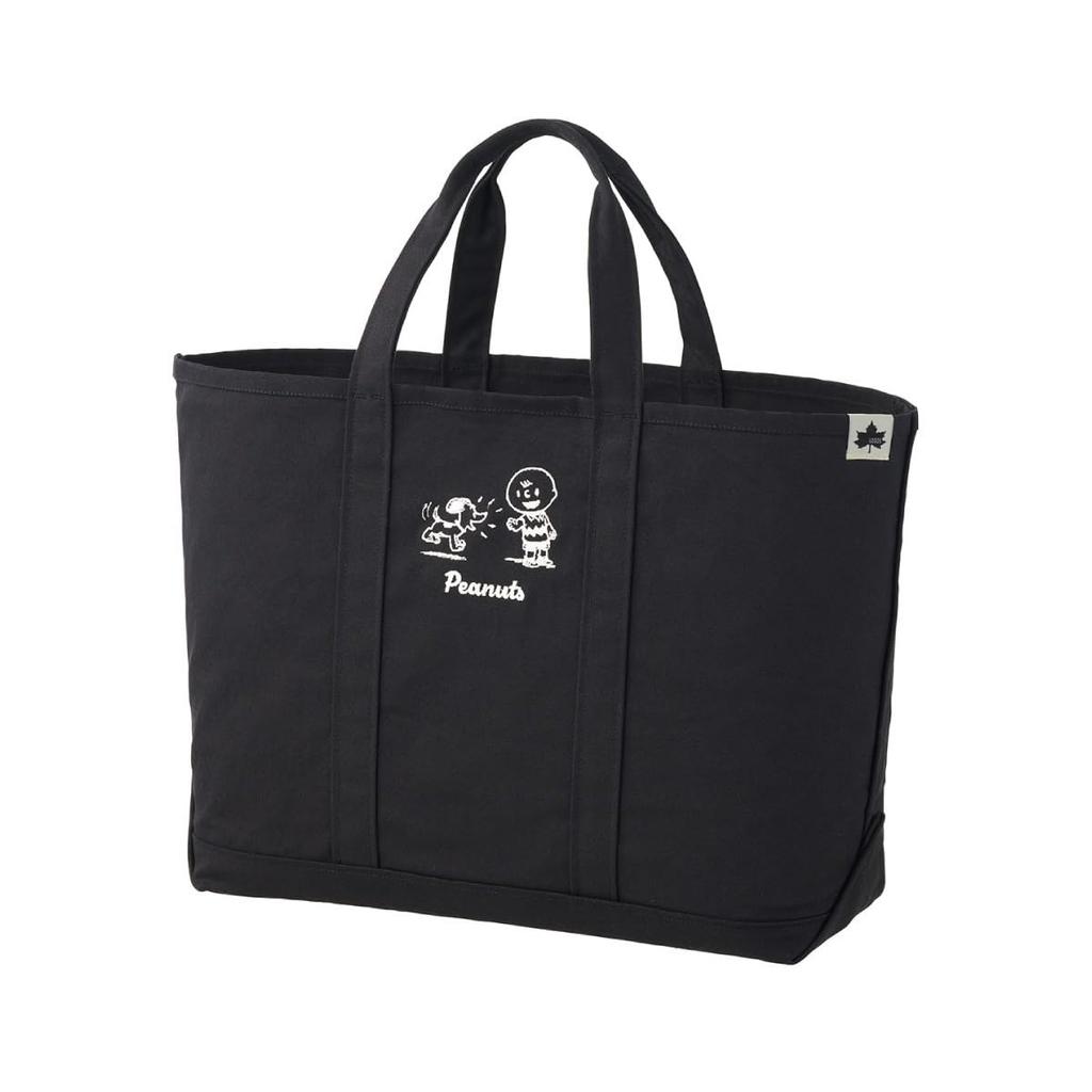 LOGOS Snoopy (PEANUTS 75 Years Tote Bag (Black) 37500419