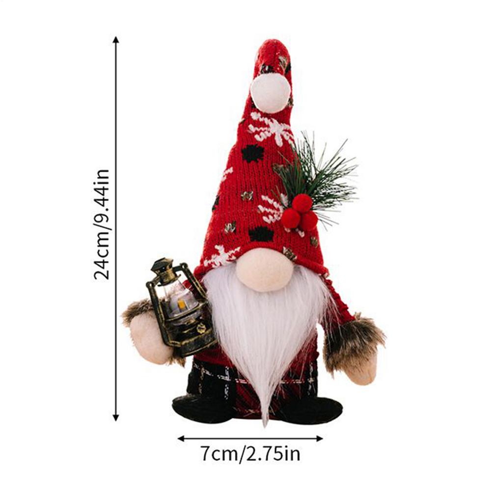 Christmas Gnome Doll Winter Festive Ornament Faceless Christmas Gnome Doll With Hat For Dining Table Mantel Nightstand Living