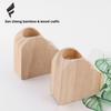 Pine Heart-Shaped Solid Wood Candle Holder Instagram Style Christmas Halloween Valentine's Day Decoration Custom Home