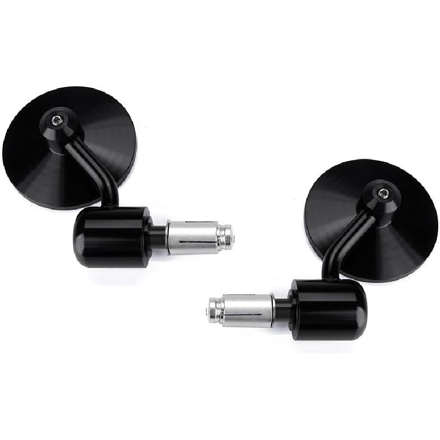 Кастомные мотоциклетные CNC зеркала заднего вида на руль, 3" круглые, 7/8" 22 мм, совместимые с Honda Yamaha Suzuki Kawasaki Aprilia Derbi Ducati