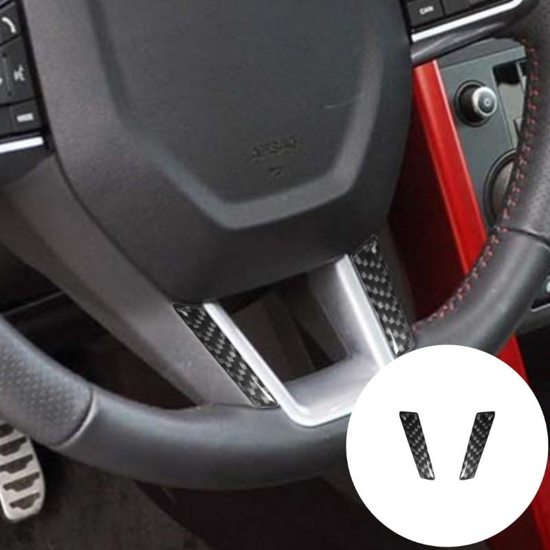 Car Air Conditioning Vent Armrest Cup Holder Stop Panel For Land Rover Discovery Sport 2015- Carbon Fiber Sticker