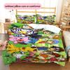 Digimon Collage Duvet Cover & Pillowcases, Digimon Fan Bedroom Bedding, Perfect Gift.chl