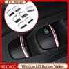 Car Window Lift Button Sequin Sticker for Nissan Rogue March Sentra Versa Sunny Teana Altima Juke Kicks Pathfinder