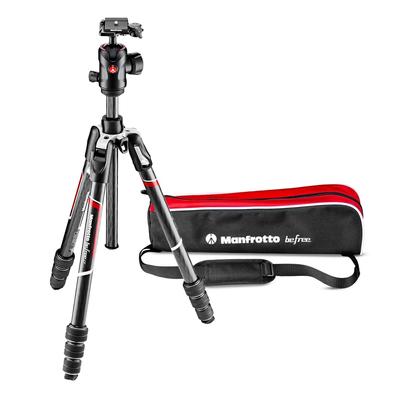 Штатив Vitec Imaging Manfrotto BefreeGT Carbon Freehead T Tripod Kit, черный Высота в полностью разложенном виде 162 см Высота в разложенном виде 138 см Длина в сложенном виде 43 см