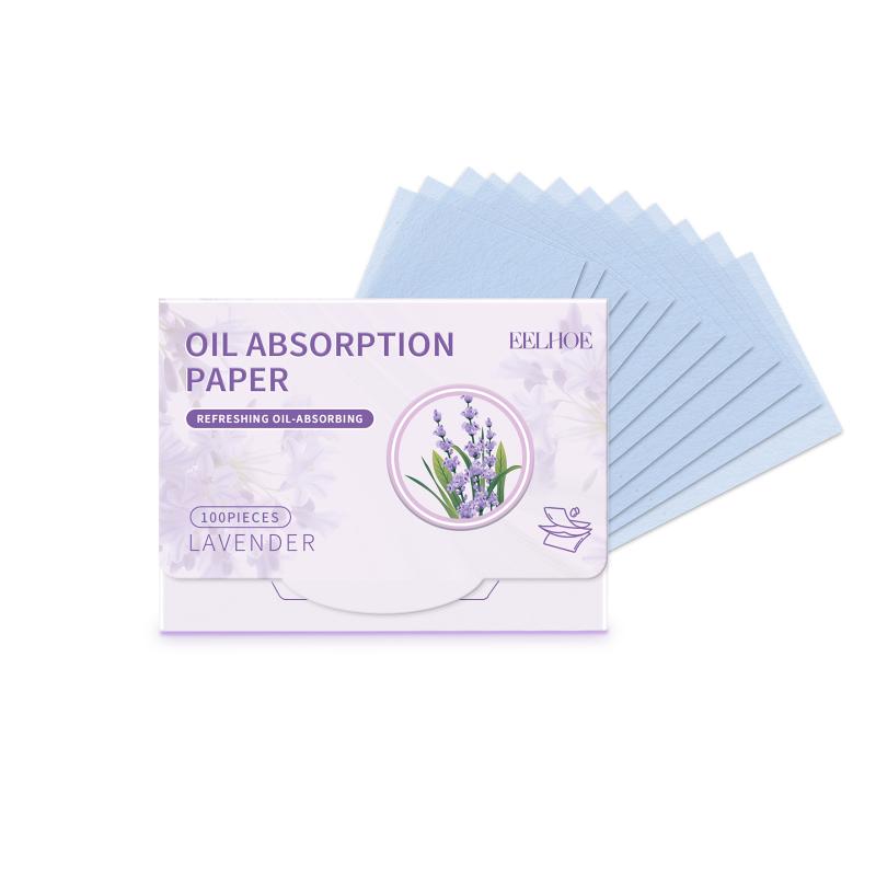 Face Oil Absorbing Paper with Convenient Puff Mirror for Fast Oil Removal Natural Skin Care Routine Office or Outdoors