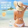 SPF60+ Daily Sun Protection Broad Spectrum - Hydroxy Acid and Vitamin E, Fast Absorption, Waterproof and Sweat-proof, Sunscreen, Suitable for The Body