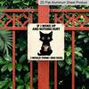 2D Flat, 1pc Vintage Cat & Coffee Humor Metal Wall Sign - Funny Cat-Themed "If I Woke Up & Nothing Hurt" Plaque Suitable for Kitchen, Living Room