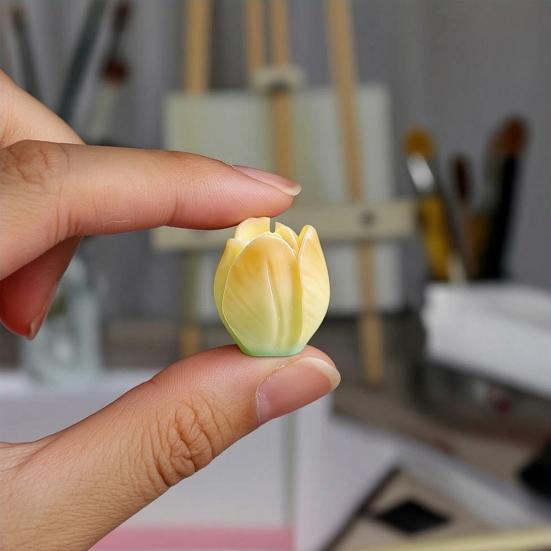 Силиконовая форма Цветок Тюльпана, 3D Цветочная Форма для Изготовления Свечей, Мыла, Мастики, Шоколада, Воска, Смолы, Форма для Выпечки и Украшения Тортов