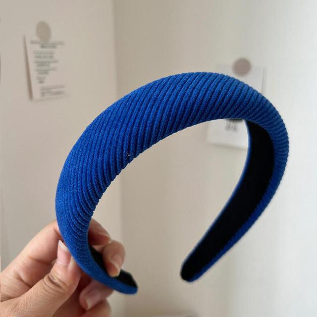 Новая Мода Обруч для Волос Резинки для Волос для Женщин Девушек Однотонные Твиловые Повязки на Голову Дизайнерская Широкая Повязка на Голову Аксессуары для Волос Головной Убор