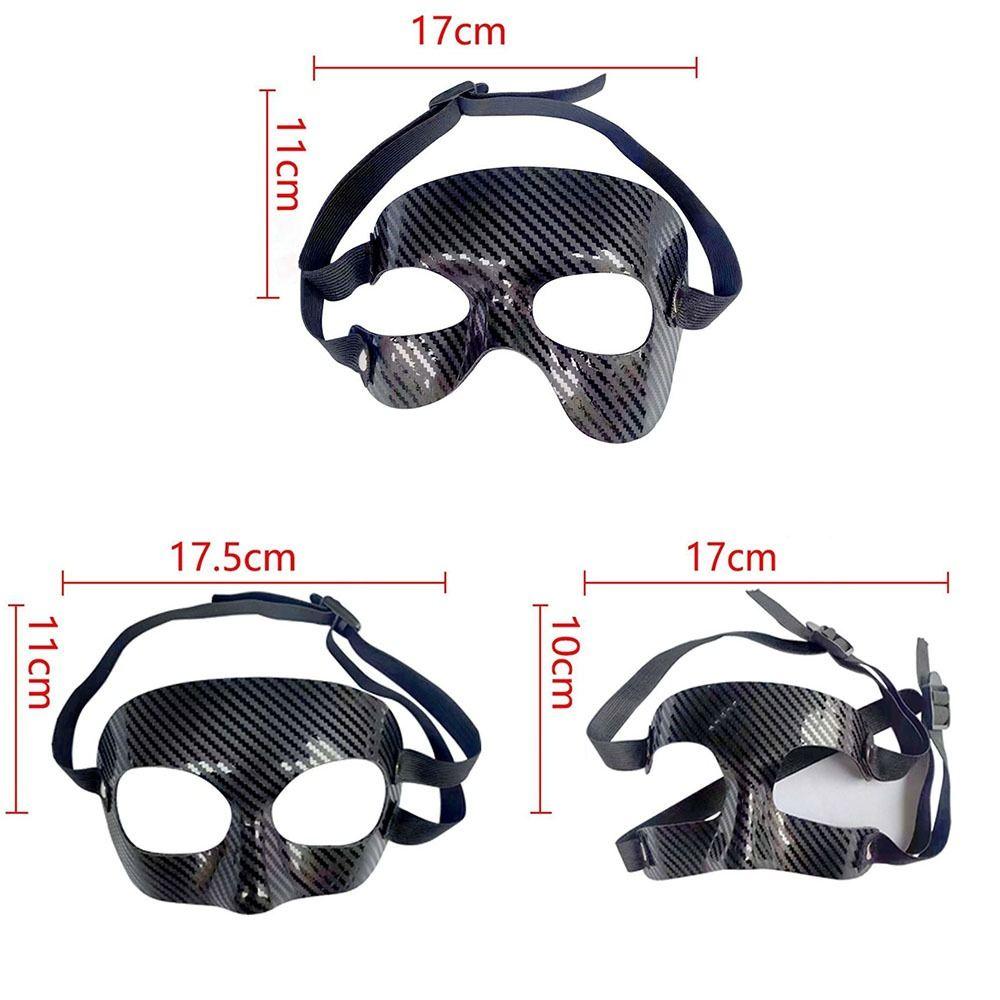 Elastic Basketball Nose Guard Black Basketball Mask Face Shield Elastic Protective Mask