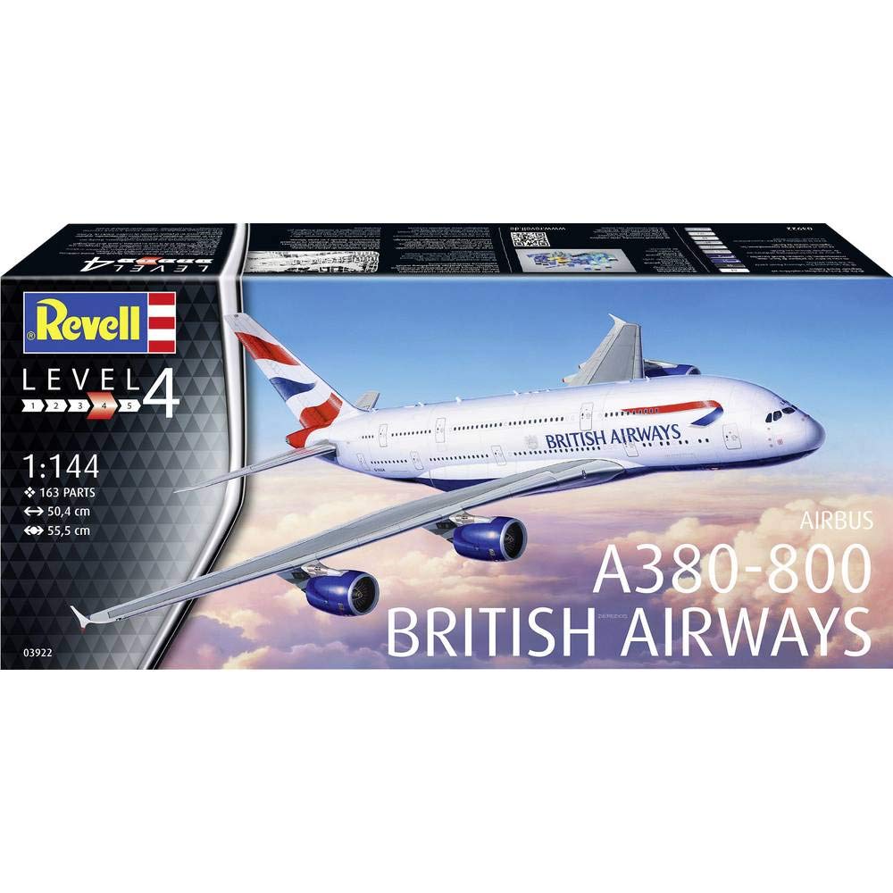 Revell Масштабный Пластиковый Набор British Airways 03922 1/144 A380-800