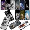 Cover for Samsung Galaxy S25 S24 S22 S23 FE Ultra Plus A56 A05 A06 A15 A16 A55 S7 Edge Phone Case Bird Owl Wallpaper