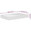 VidaXL Matelas en mousse moyennement doux 120x200 cm 373008