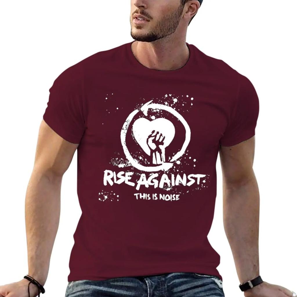 Новая футболка группы Rise Against Музыка Панк-рок мужская одежда футболки для мальчиков смешные футболки футболки слим-фит для мужчин