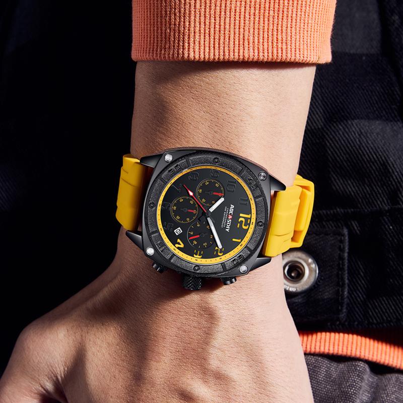 AOCASDIY High-end Brand Personality Trend Large Dial Fashion Business Men's Multi-Functional Quartz Waterproof Watch