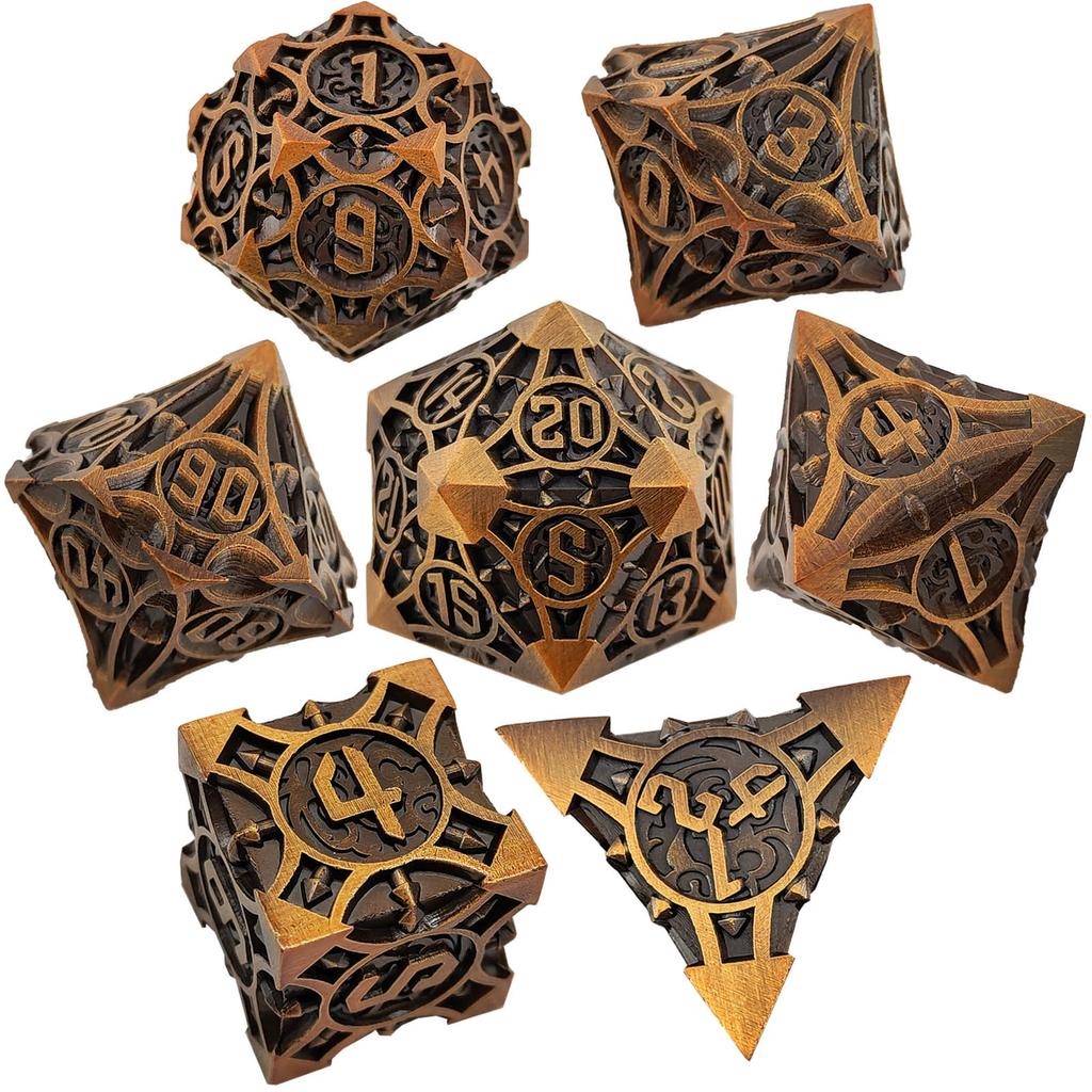 Metal coc running dice dnd dragons and dungeons multi-faceted rpg dice cthulhu d20 настольная игра