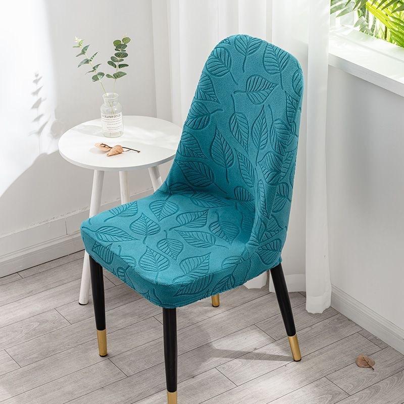 Jacquard Curved Home Elastic Thickened Stool Backrest Cat-Scratch Resistant Universal Dining Chair