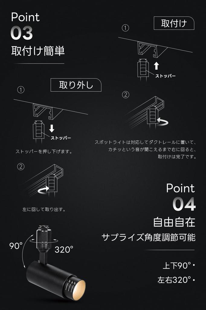 SPAHER Duct Rail LED Регулируемый угол луча освещения, эквивалентный регулируемому росту растений Интегрированный простой в использовании без лампочек комплект живых черных лампочек