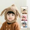 Outdoor Baby Plush Hat Korean Ear Protection Hat Cute Rabbit Ears Hat  Kids