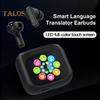 Language Translation Earbuds Touch Control Bluetooth-compatible 144 Languages in-Ear LCD Touchscreen Real-Time Translator