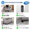 Donext Crib Playpen Folding Co-sleeping Bed Play Yard Side Height Adjustable With Mat Comes with Storage Bag With Mattress with Casters