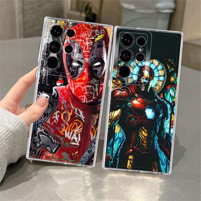 Мягкий Чехол для Samsung Galaxy S23 S10 Plus Note 10 20 Ultra S21 S25 Ultra S24 FE S22 S20 Марвел Дэдпул Арт