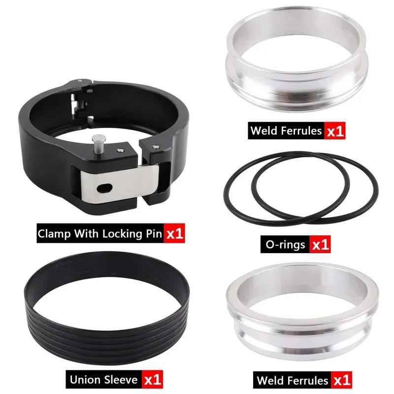 Universal 2.5/3/4 Inch Pinless HD Clamp for Intercooler Pipe Clamp and Flanges 63/76/102mm