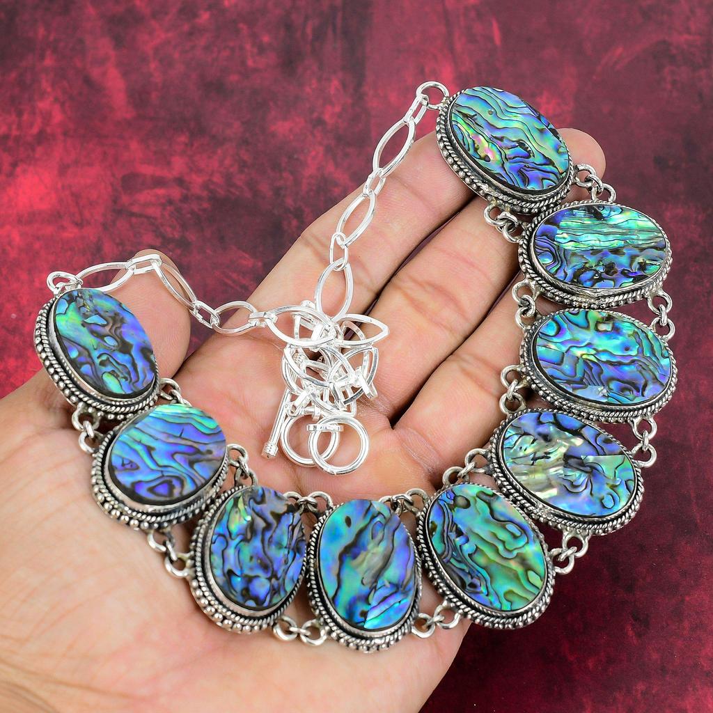 Ожерелье из ракушки ушка, ювелирные изделия из стерлингового серебра 925 пробы, регулируемая цепочка из драгоценных камней ручной работы, ювелирные изделия, свадебный подарок